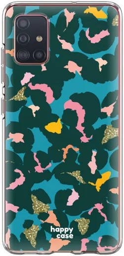 HappyCase Samsung Galaxy A71 Hoesje Flexibel TPU Summer Leopard Print afbeelding 5