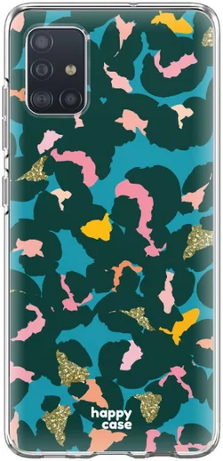 HappyCase Samsung Galaxy A71 Hoesje Flexibel TPU Summer Leopard Print afbeelding 3