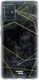 HappyCase Samsung Galaxy A71 Hoesje Flexibel TPU Zwart Marmer Print afbeelding 1