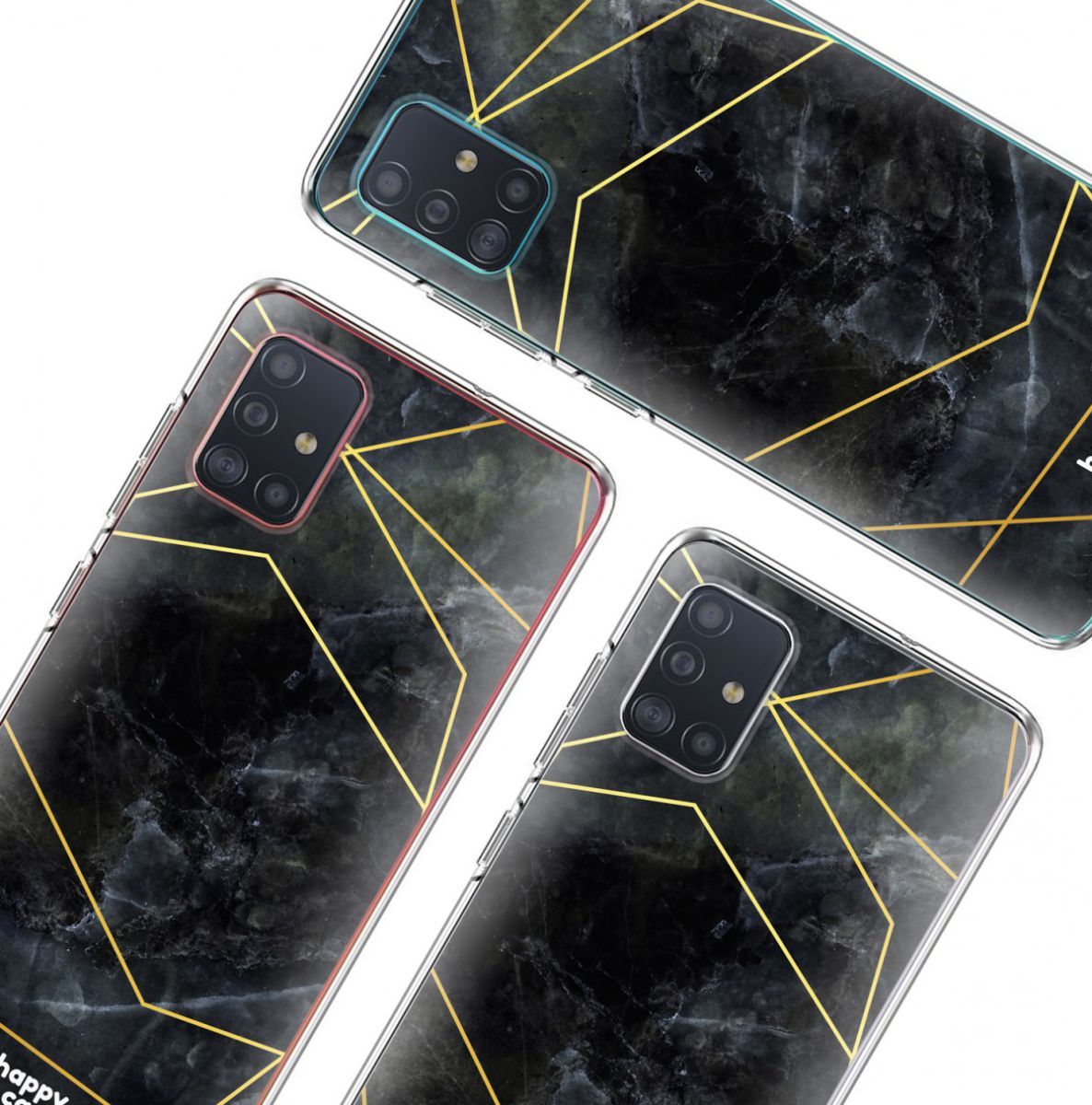HappyCase Samsung Galaxy A71 Hoesje Flexibel TPU Zwart Marmer Print afbeelding 9