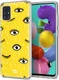 HappyCase Samsung Galaxy A71 Hoesje Flexibel TPU Happy Eyes Print afbeelding 2