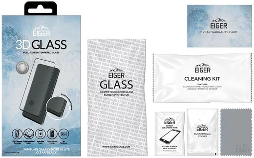 Eiger Samsung Note 10 Lite Tempered Glass Case Friendly Gebogen afbeelding 5