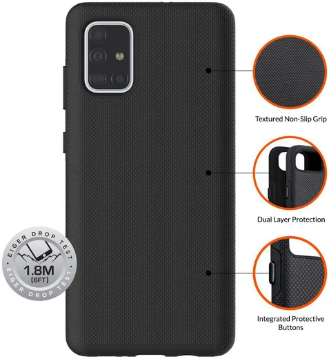 Eiger North Series Samsung Galaxy A71 Hoesje Zwart afbeelding 4