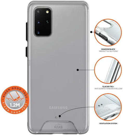 Eiger Glacier Series Samsung Galaxy S20 Plus Hoesje Transparant afbeelding 3