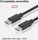Caseology Fast Charge USB-C naar USB-C Kabel 1.2m Zwart afbeelding 6