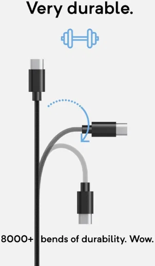 Caseology Fast Charge USB-C naar USB-C Kabel 1.2m Zwart afbeelding 9