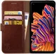Rosso Element Samsung Galaxy Xcover Pro Hoesje Book Cover Bruin afbeelding 1