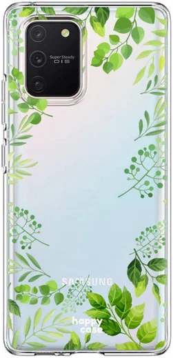 HappyCase Samsung Galaxy S10 Lite Hoesje TPU Leaves Print afbeelding 1