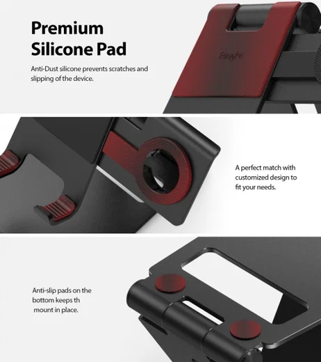 Ringke Super Folding Apple iPhone en Apple Watch Stand Zwart afbeelding 7