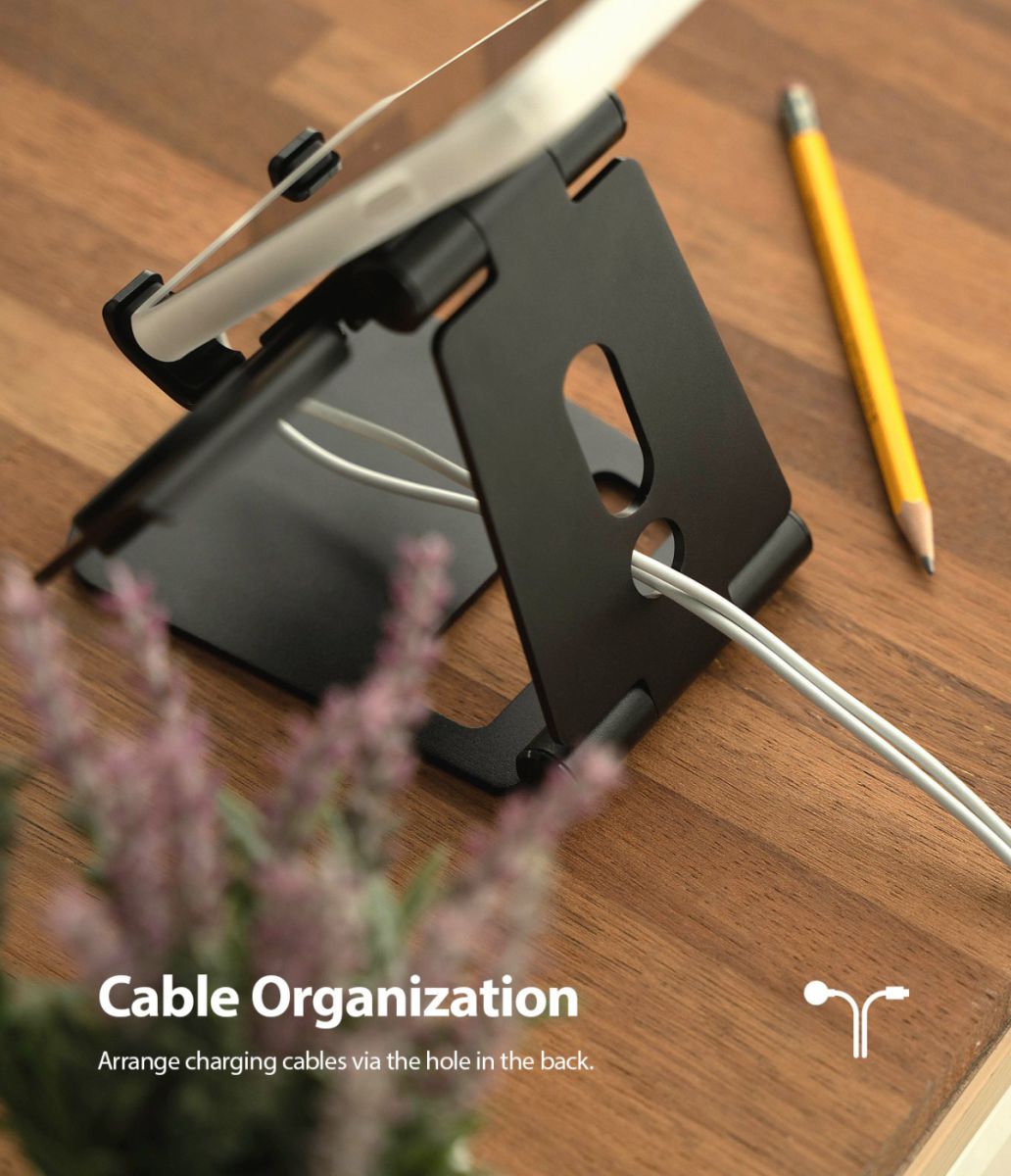 Ringke Super Folding Universele Smartphone en Tablet Stand Zwart afbeelding 4