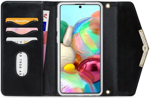 Mobilize Velvet Clutch Samsung Galaxy A71 Hoesje Deep Black afbeelding 1