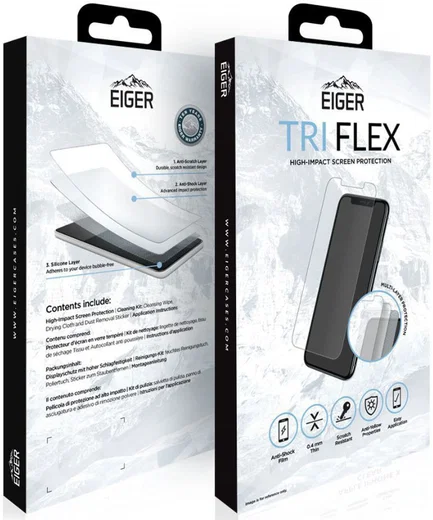 Eiger Apple iPhone 11 / XR Display Folie Screen Protector afbeelding 6