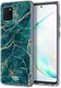 HappyCase Samsung Galaxy Note 10 Lite Hoesje TPU Aqua Marmer Print afbeelding 2