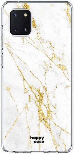 HappyCase Samsung Galaxy Note 10 Lite Hoesje TPU Wit Marmer Print afbeelding 1