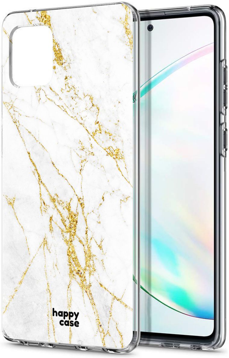 HappyCase Samsung Galaxy Note 10 Lite Hoesje TPU Wit Marmer Print afbeelding 7