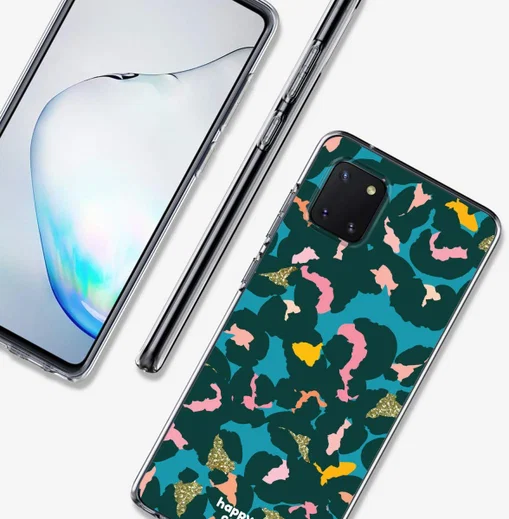 HappyCase Samsung Galaxy Note 10 Lite Hoesje TPU Summer Leopard Print afbeelding 5