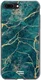 HappyCase Apple iPhone 8 / 7 Plus Hoesje TPU Aqua Marmer Print afbeelding 1