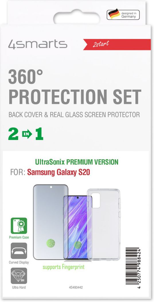 4smarts 360 Premium Protection Set Samsung Galaxy S20 Plus Transparant afbeelding 2