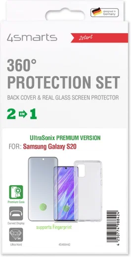 4smarts 360° Premium Protection Set Samsung Galaxy S20 Zwart afbeelding 1