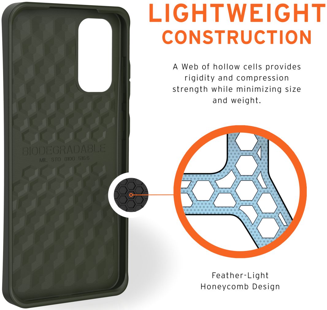 Urban Armor Gear Outback Samsung Galaxy S20 Hoesje Olive afbeelding 4