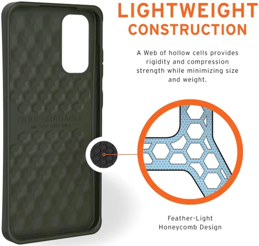 Urban Armor Gear Outback Samsung Galaxy S20 Hoesje Olive afbeelding 4