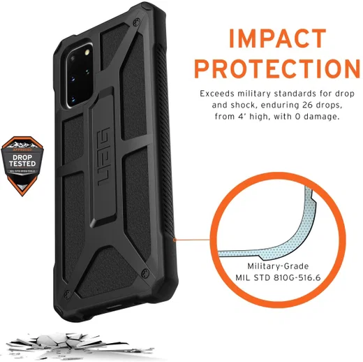 Urban Armor Gear Monarch Samsung Galaxy S20 Plus Hoesje Black afbeelding 3