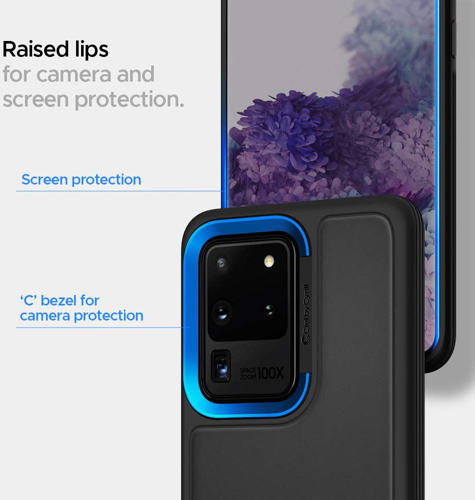 Spigen Ciel by Cyrill Color Brick Galaxy S20 Ultra Hoesje Zwart afbeelding 3
