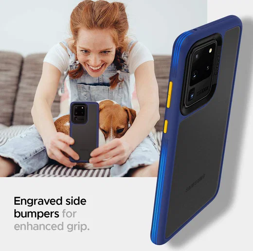 Spigen Cyrill Color Brick Samsung Galaxy S20 Ultra Hoesje Navy afbeelding 5