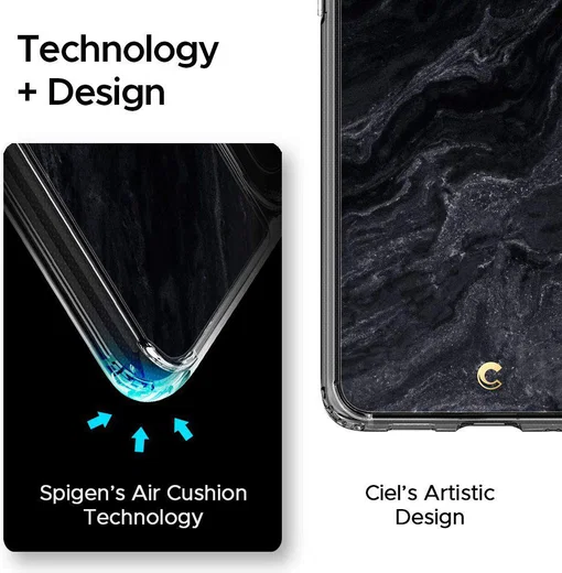 Spigen Ciel by Cyrill Cecile Samsung S20 Plus Hoesje Noir Marble afbeelding 8