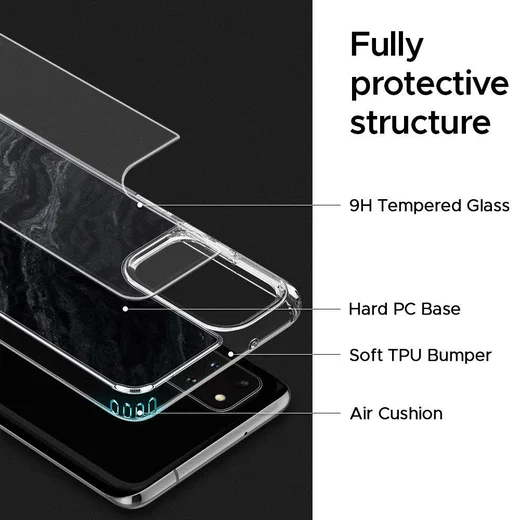 Spigen Ciel by Cyrill Cecile Samsung S20 Plus Hoesje Noir Marble afbeelding 7