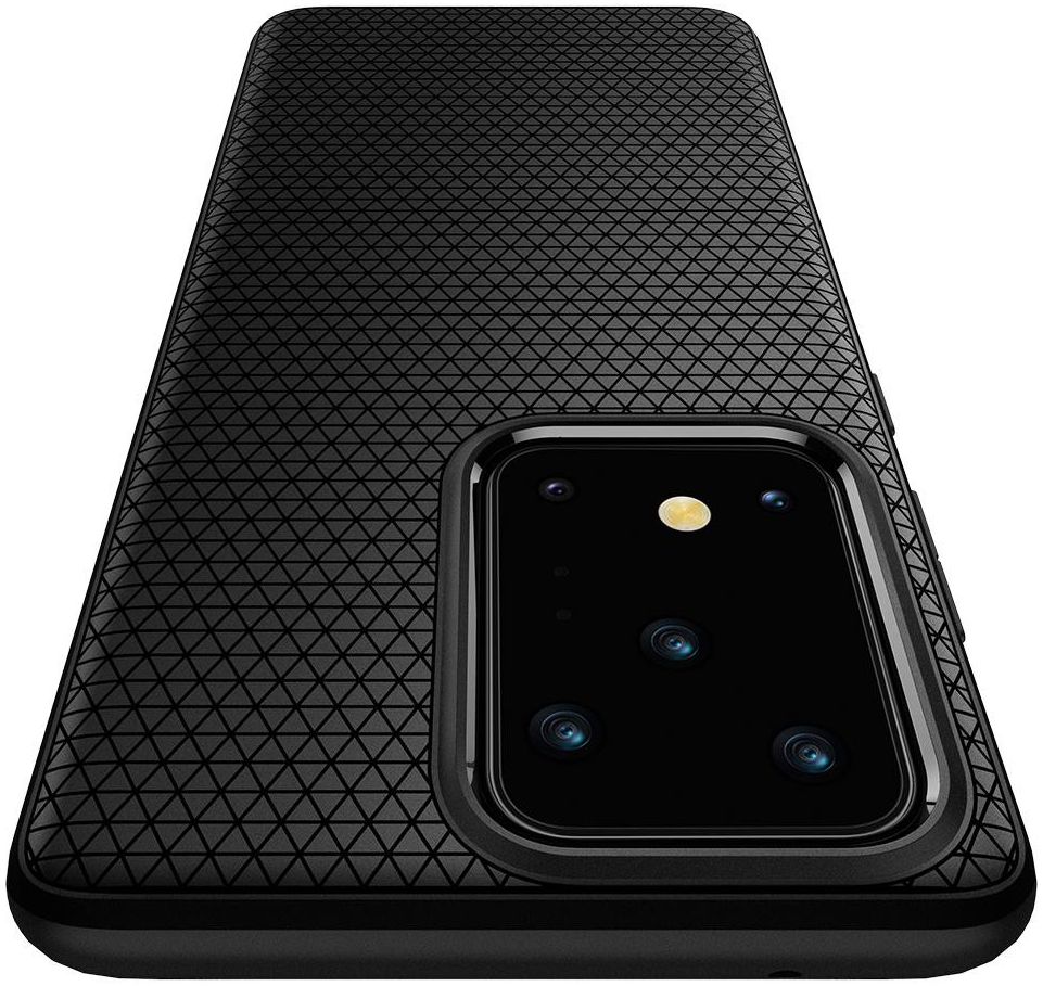 Spigen Liquid Air Samsung Galaxy S20 Ultra Hoesje Matte Zwart afbeelding 4