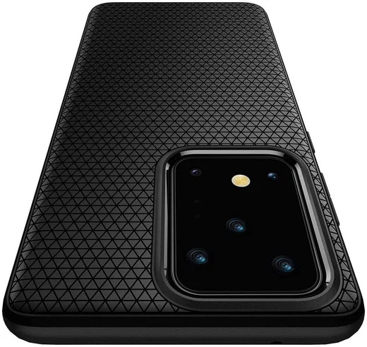 Spigen Liquid Air Samsung Galaxy S20 Ultra Hoesje Matte Zwart afbeelding 4