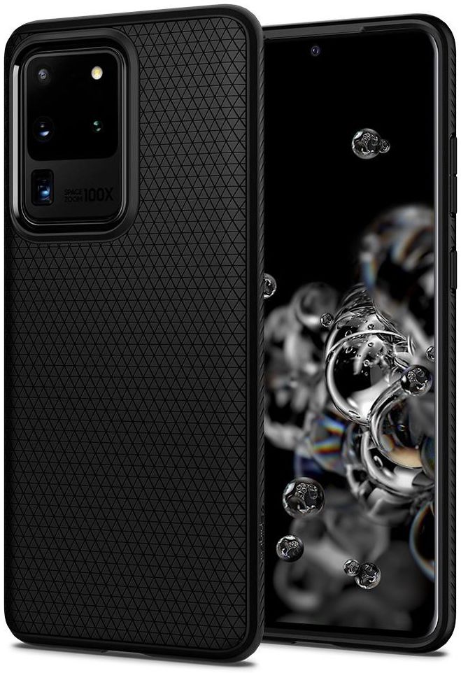 Spigen Liquid Air Samsung Galaxy S20 Ultra Hoesje Matte Zwart afbeelding 1