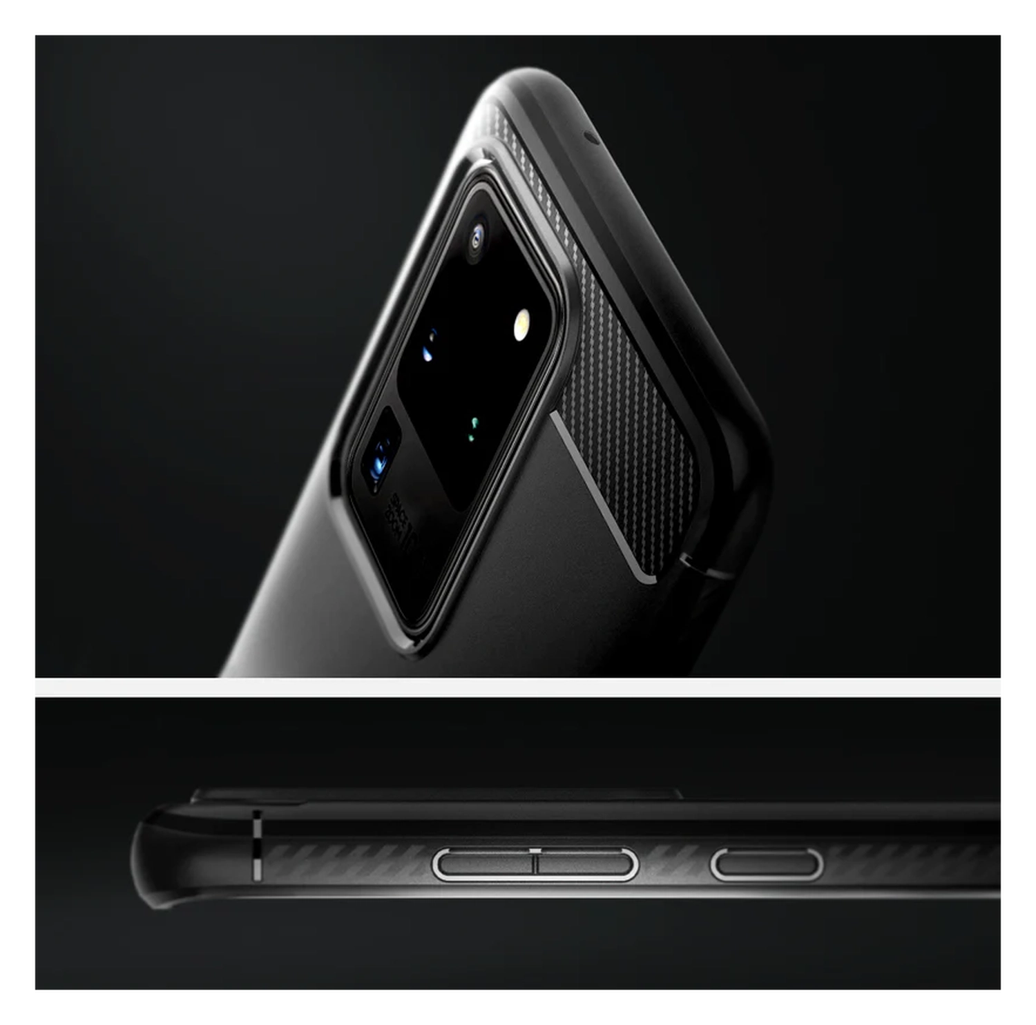 Spigen Rugged Armor Samsung Galaxy S20 Ultra Hoesje Zwart afbeelding 5