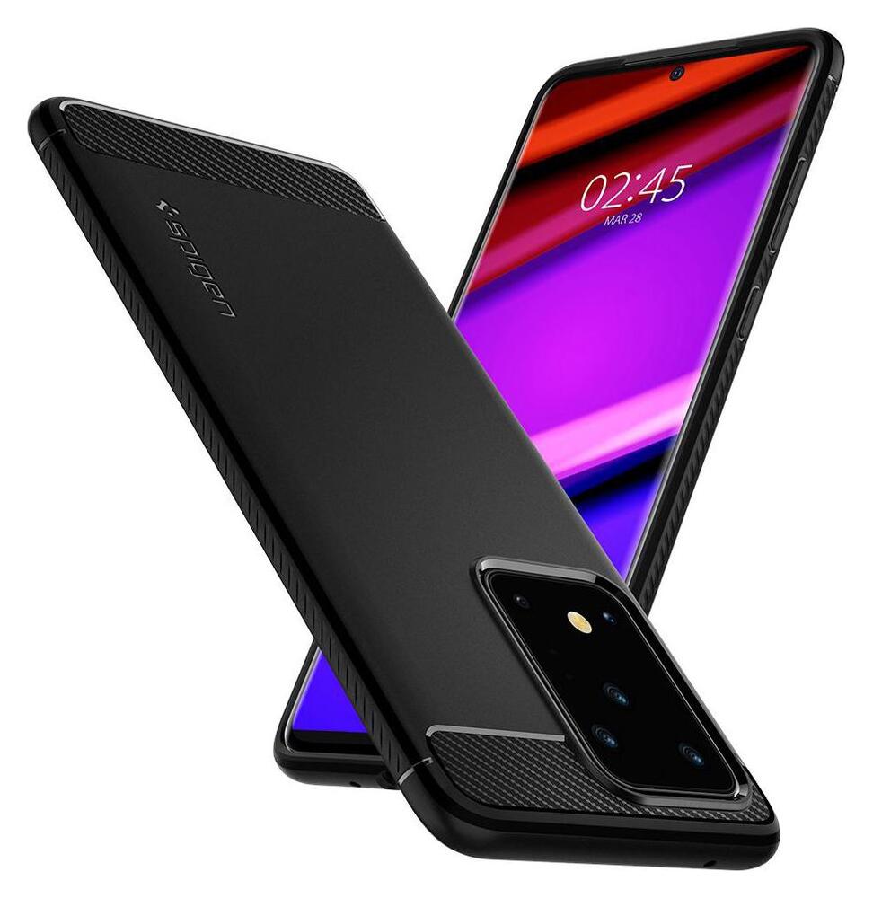 Spigen Rugged Armor Samsung Galaxy S20 Ultra Hoesje Zwart afbeelding 2