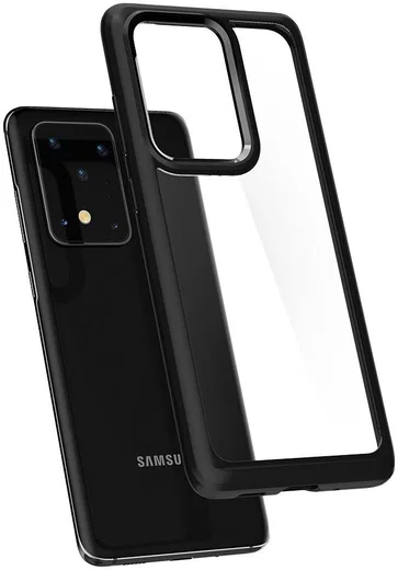 Spigen Ultra Hybrid Samsung Galaxy S20 Ultra Hoesje Transparant/Zwart afbeelding 2