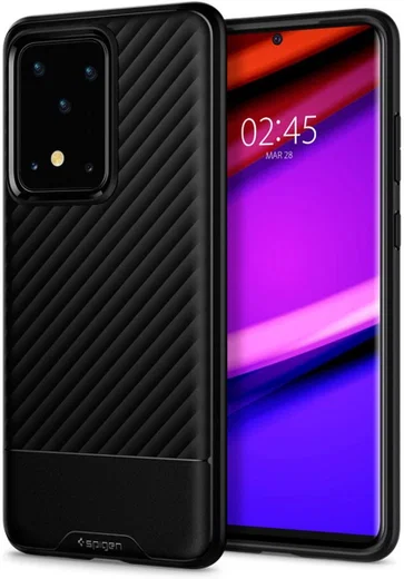 Spigen Core Armor Samsung Galaxy S20 Ultra Hoesje Zwart afbeelding 1