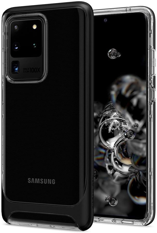 Spigen Neo Hybrid Samsung Galaxy S20 Ultra Hoesje Transparant/Zwart afbeelding 1