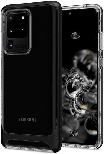 Spigen Neo Hybrid Samsung Galaxy S20 Ultra Hoesje Transparant/Zwart afbeelding 1