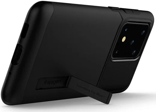 Spigen Slim Armor Samsung Galaxy S20 Ultra Hoesje Zwart afbeelding 4