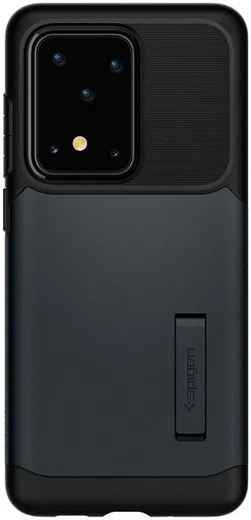 Spigen Slim Armor Samsung Galaxy S20 Ultra Hoesje Metal Slate afbeelding 5