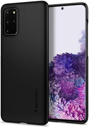 Spigen Thin Fit Samsung Galaxy S20 Plus Hoesje Zwart afbeelding 1