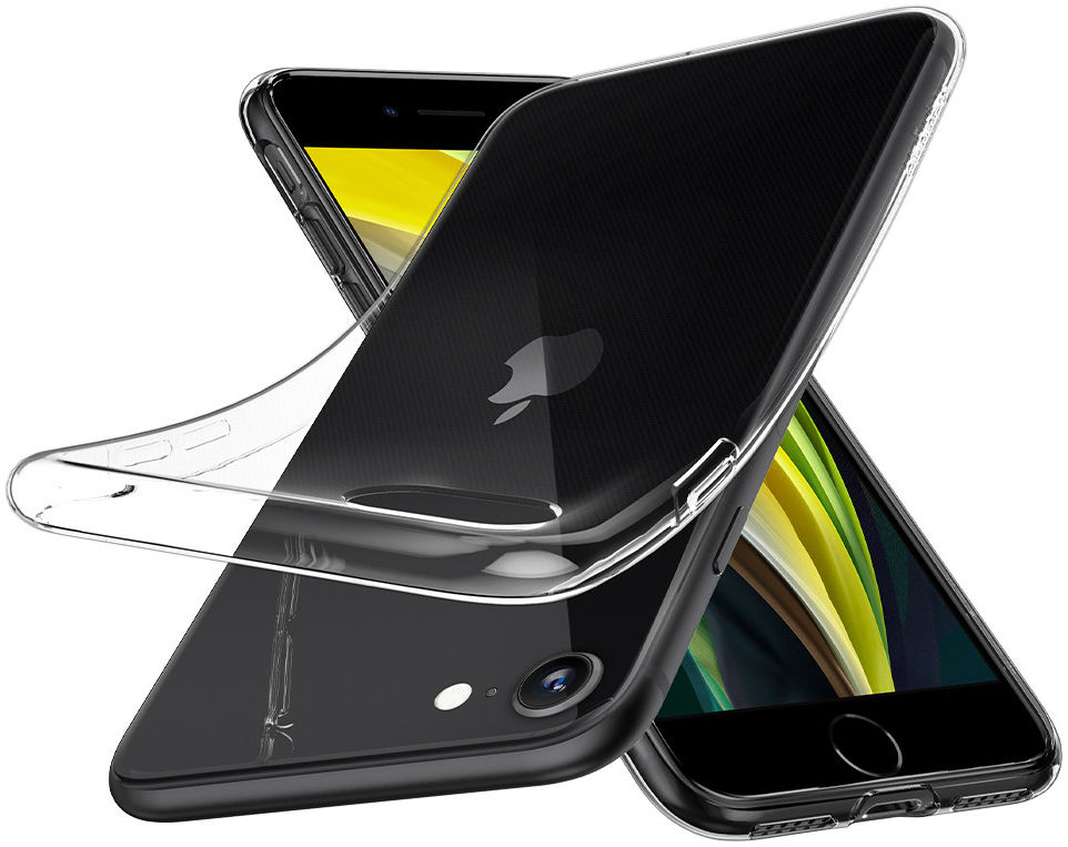 Spigen Crystal Flex Apple iPhone SE (2020) Hoesje Transparant afbeelding 6