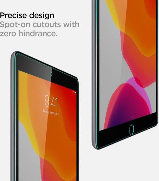 Spigen Apple iPad 10.2 (2019/2020/2021) Tempered Glass Screenprotector afbeelding 3