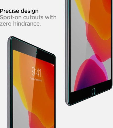 Spigen Apple iPad 10.2 (2019/2020/2021) Tempered Glass Screenprotector afbeelding 3