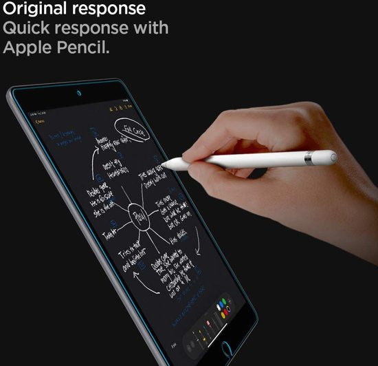 Spigen Apple iPad 10.2 (2019/2020/2021) Tempered Glass Screenprotector afbeelding 4