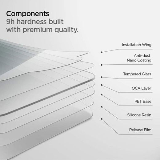 Spigen Apple iPad 10.2 (2019/2020/2021) Tempered Glass Screenprotector afbeelding 5