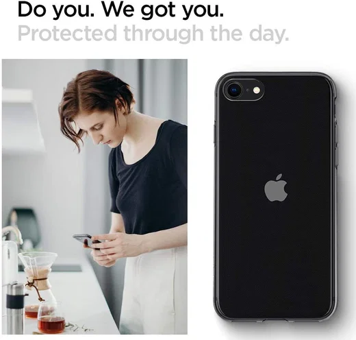 Spigen Liquid Crystal Apple iPhone SE (2020) Hoesje Transparant Space afbeelding 8