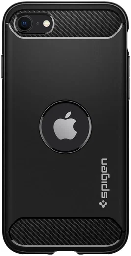 Spigen Rugged Armor Apple iPhone SE (2020/2022) Hoesje Zwart afbeelding 8