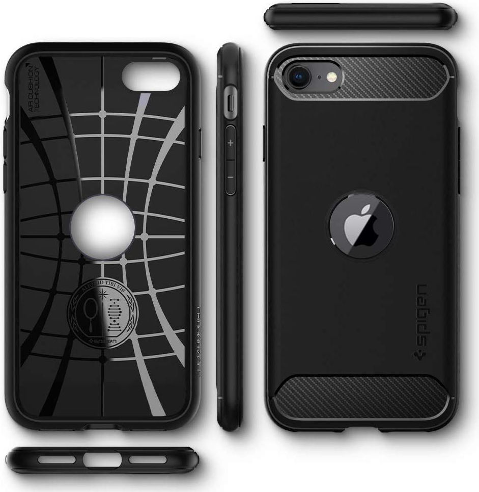 Spigen Rugged Armor Apple iPhone SE (2020/2022) Hoesje Zwart afbeelding 13
